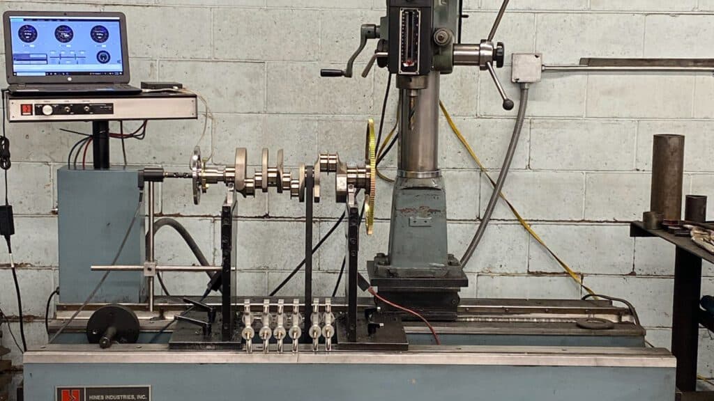 ProBal electronics upgrade on Hines balancing machine