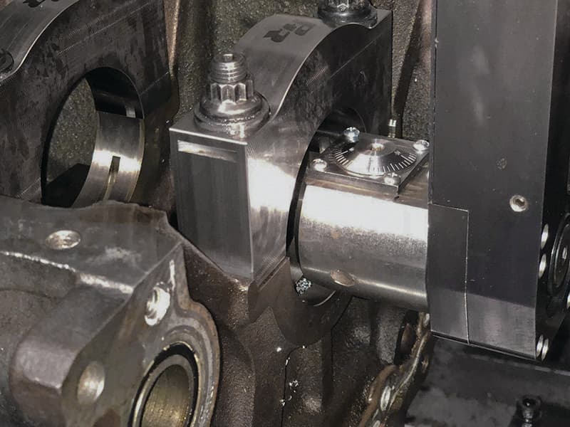 BlockMaster CNC line boring operation