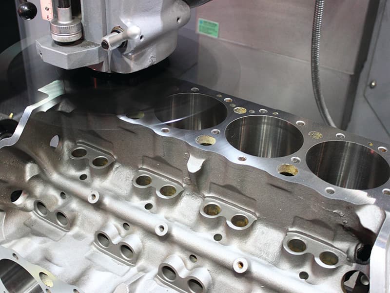 BlockMaster CNC surfacing an engine block deck